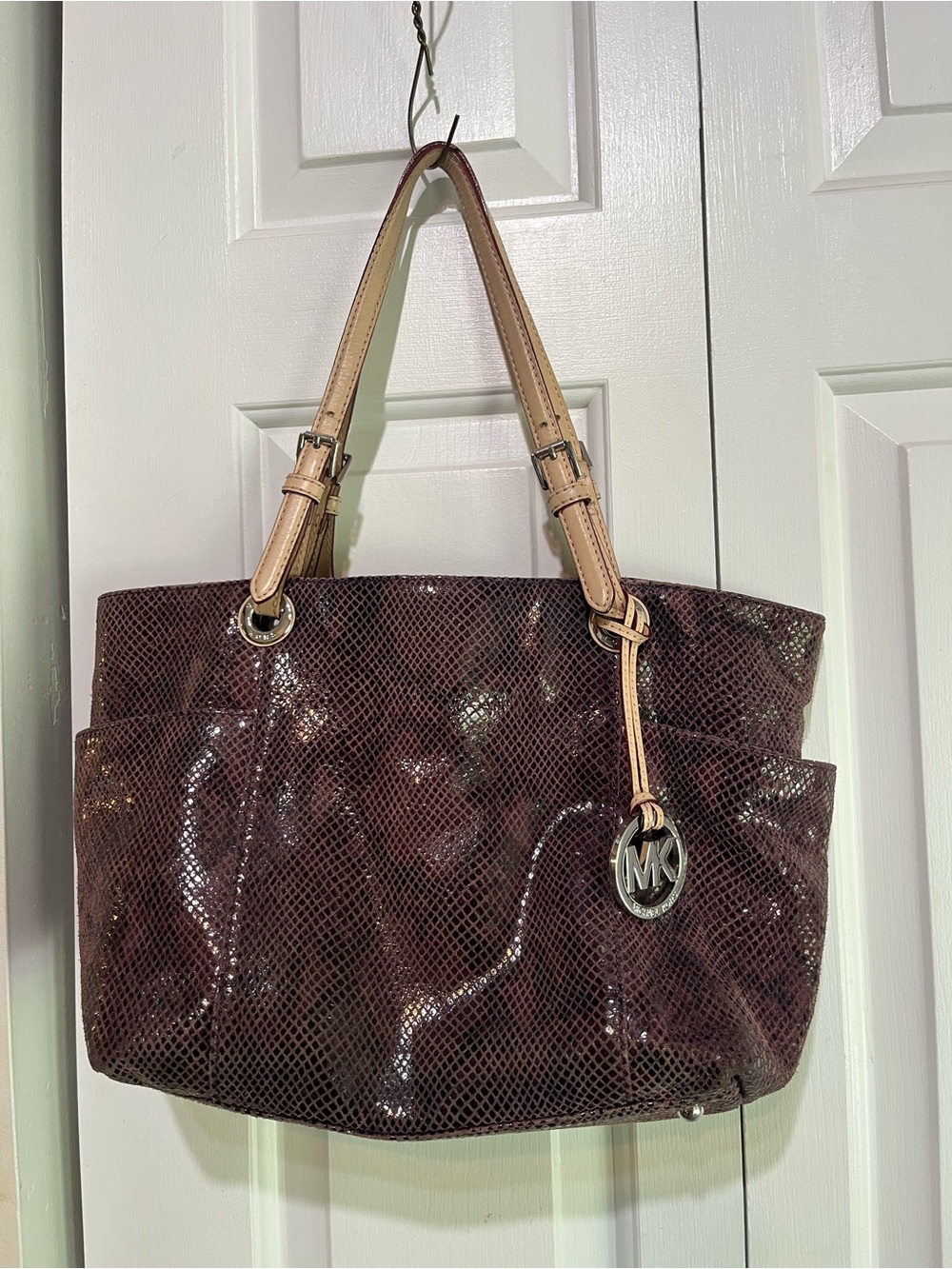 Michael Kors Purple Snakeskin, Handbag